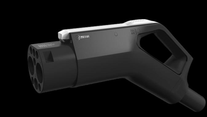 Naturally cooled DC charging connector product rendering